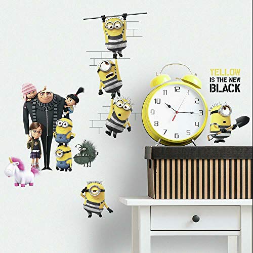 Minions Despicable Me 3 Peel and Stick Wall Decals by RoomMates, RMK3577SCS