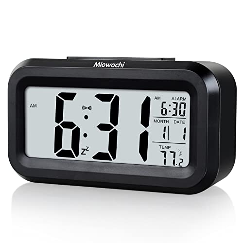 Miowachi Easy Setup Digital Alarm Clock - Perfect for Bedrooms