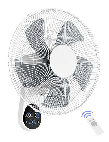 Mirdred 16 Inch Wall Fan with Remote Control