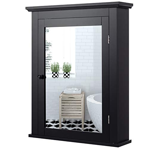Mirrored Wall-Mounted Storage Medicine Cabinet