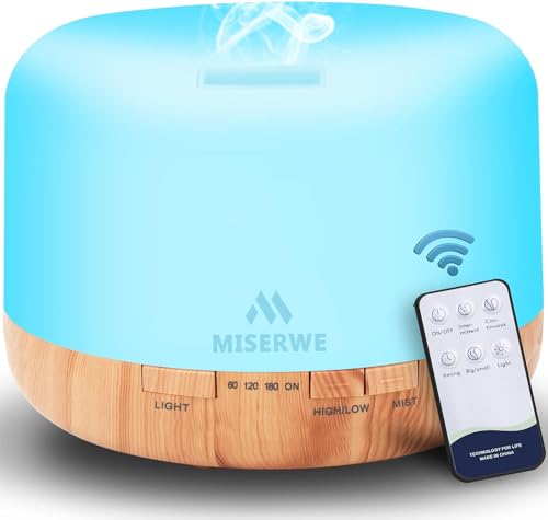 MISERWE 500ml Diffuser with Remote Control