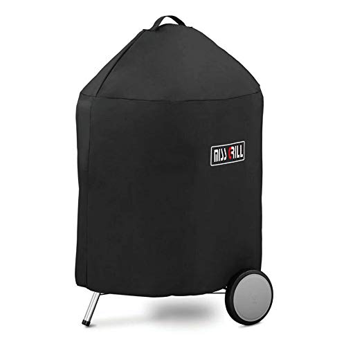 Miss Grill Waterproof BBQ Cover for Weber 22 Inch Premium Kettle