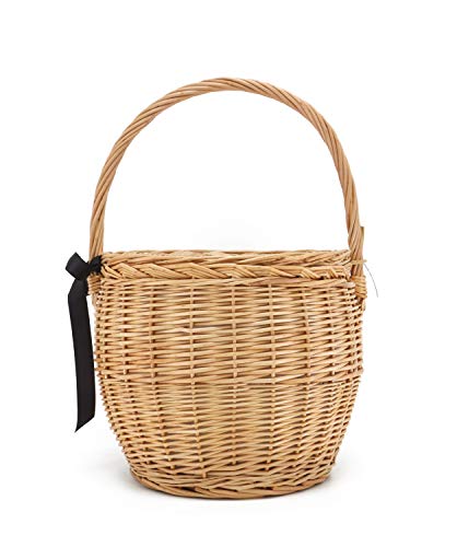 Miuco Womens Wicker Basket Bag