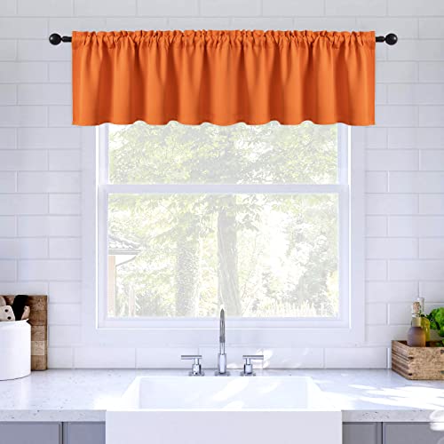 MIULEE 42" x 18" Thermal Insulated Window Curtain Valance