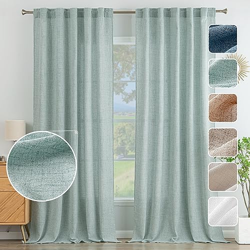 MIULEE Faux Linen Curtains
