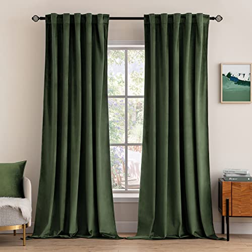 MIULEE Velvet Curtains 84 inches