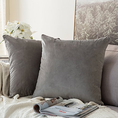 MIULEE Velvet Soft Decorative Pillow Covers