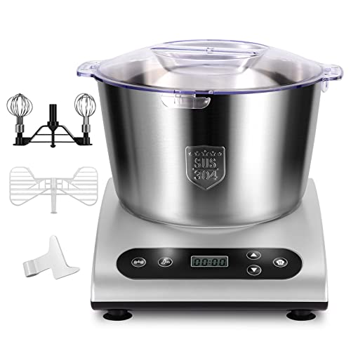 GOCOKI 450W Electric Stand Mixer with LCD Display & Heating Function