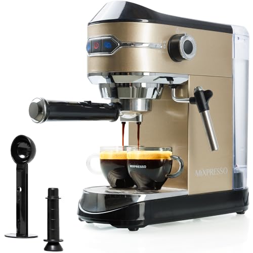 Galanz Retro Espresso Machine with Milk Frother, 15 Bar Pump