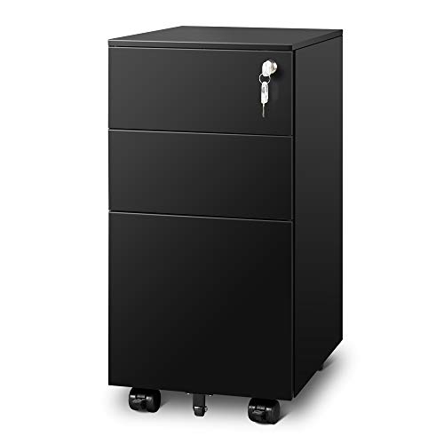 Mobile Filing Cabinet with 3 Drawers