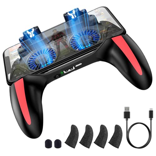 Mobile Game Controller with Power Bank & Cooling Fan