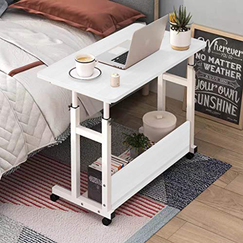 Mobile Standing Desk with Storage Shelves