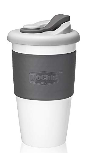 16oz MOCHIC CUP Reusable Coffee Cup - Charcoal Gray