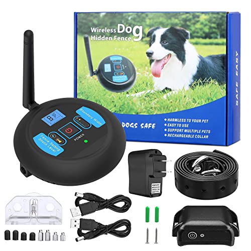 Moclever Wireless Dog Fence: 722ft Range, Waterproof, Rechargeable