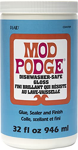 PLAID MOD PODGE DISHWASHER SAFE GLOSS 16OZ 473ml Sealer Finish Top Coat  Glue