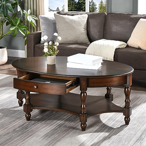 MODERION Coffee Table with Drawer and Storage Space