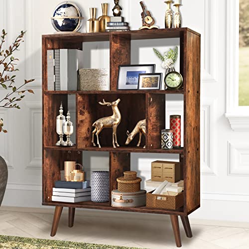 Modern 3-Tier Wood Bookshelf