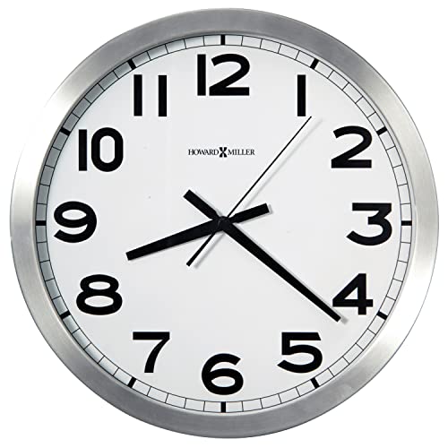 Modern Brushed Aluminum Wall Clock