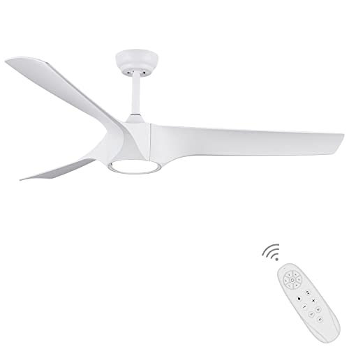 Modern Dimmable Ceiling Fan with 3 Reversible Blades