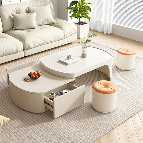 Modern Extendable Sliding Top Coffee Table