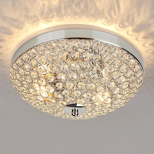 Modern Flush Mount Crystal Ceiling Light