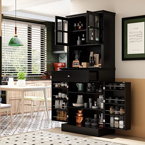 Modern Kitchen Hutch Storage Cabinet