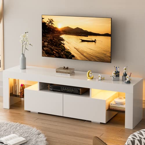 Modern LED TV Stand for Televisions up to 70 Inch