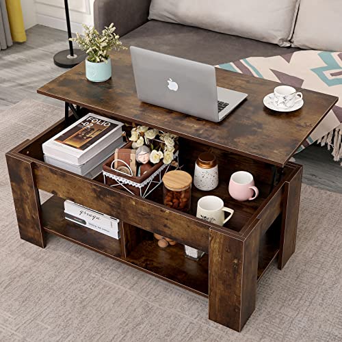 Modern Lift Top Coffee Table with Storage