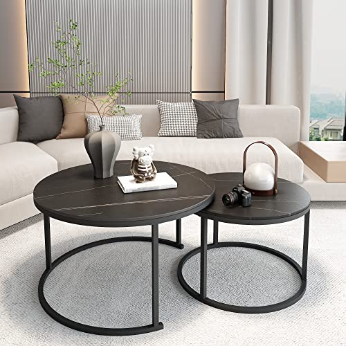 Modern Nesting Slate Coffee Table Set