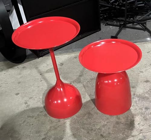 Modern Red Nesting Table Set