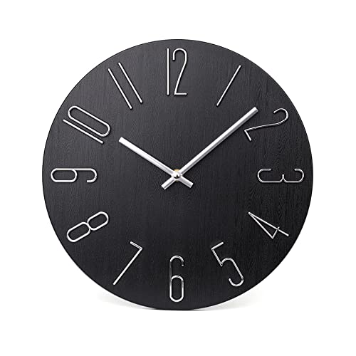 Modern Silent Non-Ticking Wooden Wall Clock - jomparis Wall Clock