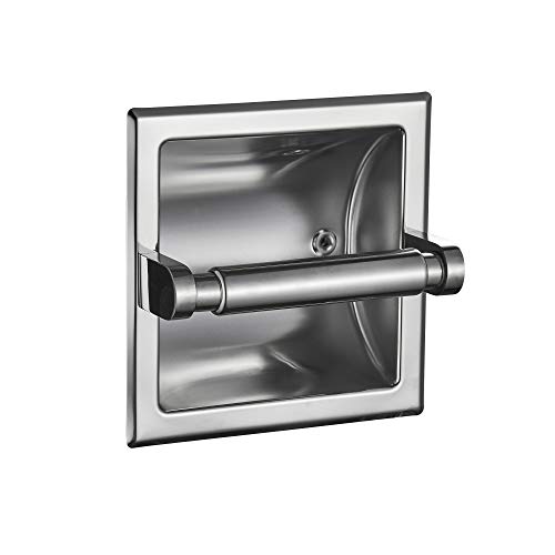 Smack Brushed Nickel Recessed Toilet Paper Holder,Contemporary
