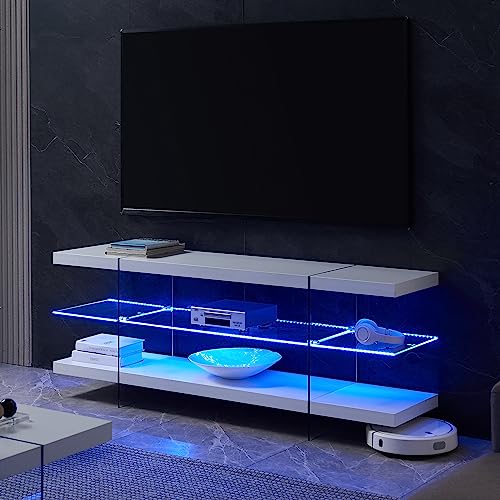 Modern TV Stand with LED Lights