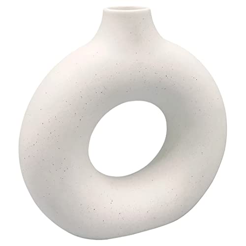 Modern White Ceramic Vase - Nordic Boho Style Home Decor