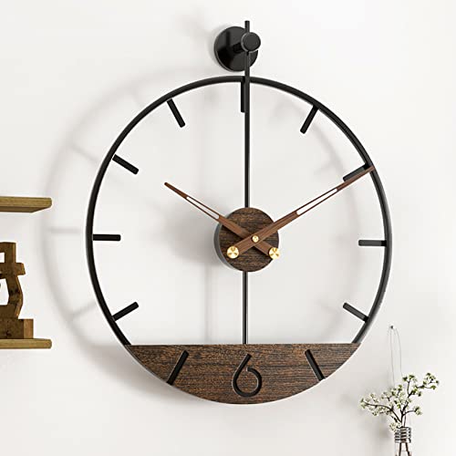 Modern Wood Walnut Dial Wall Clock