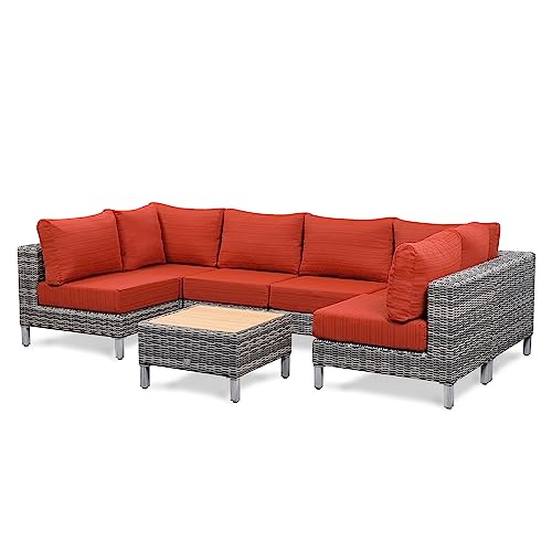 Modular Outdoor Wicker Patio Furniture Sofa Set