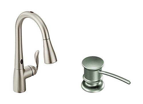 Moen Arbor Motionsense Faucet with Soap and Lotion Dispenser