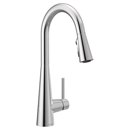 Moen Sleek Chrome Kitchen Faucet with Power Boost