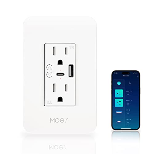 MOES Smart USB Wall Outlet
