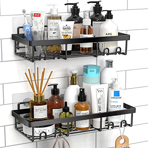 Corner Shower Caddy Suction Cup No-drilling Removable Bathroom Shower Shelf  Heavy Duty Max Hold 22lbs Caddy Organizer Waterproof & Oilproof Shower Cor