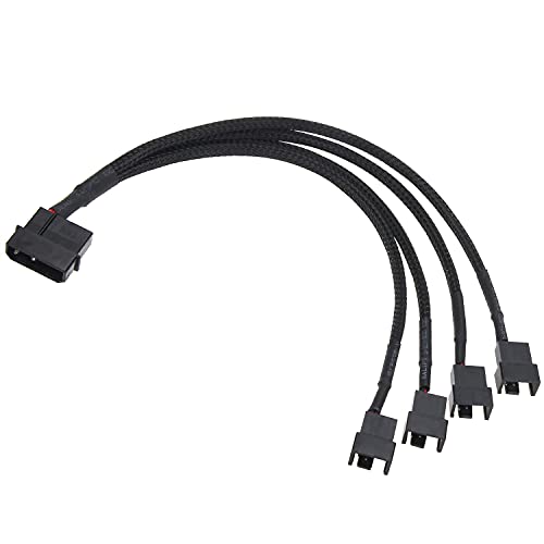 Ullnosoo 4Pin Molex to 4Pin PWM Fan Adapter Cable