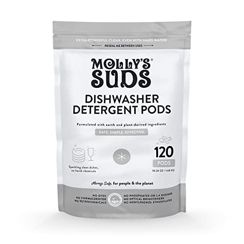 Molly's Suds Dishwasher Pods - Natural Dishwasher Detergent