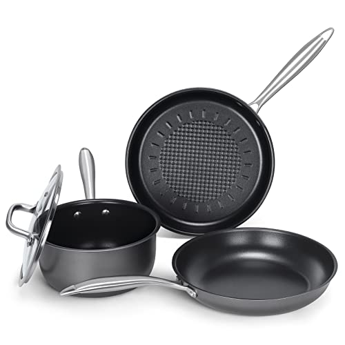 MOMOSTAR Stainless Steel Pots And Pans Set