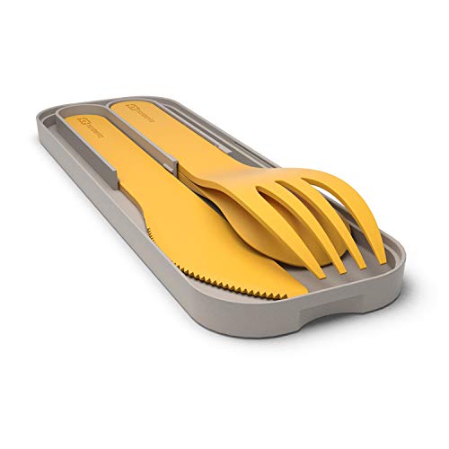 MONBENTO - MB Pocket Moutarde Cutlery Set - Biodegradable Plastic - Yellow