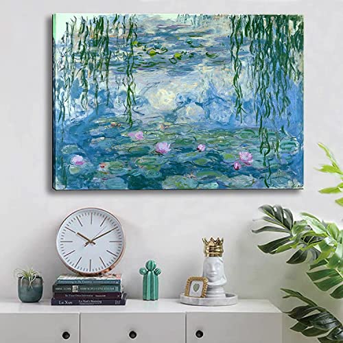 Monet Canvas Wall Art - Water Lilies Print - 12x15