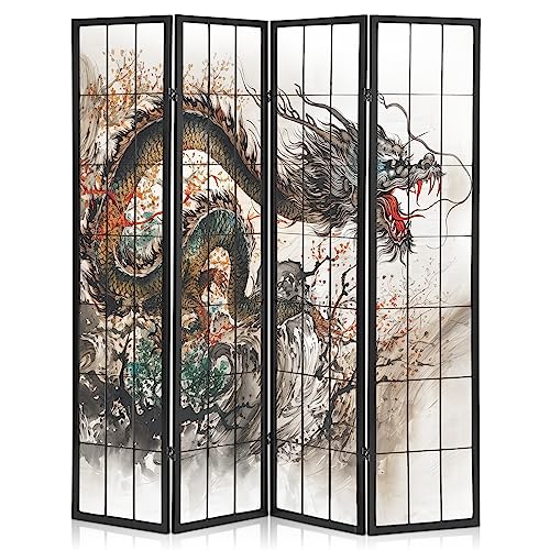 MoNiBloom Dragon Pattern Room Divider