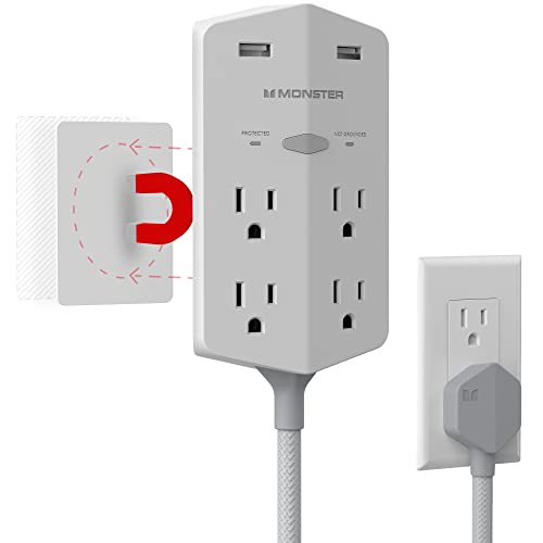 Monster XL Surge Protector with Outlet Extender and USB Ports
