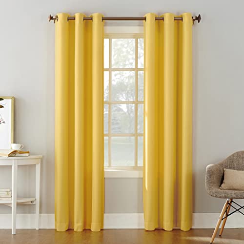 Montego Casual Textured Semi-Sheer Grommet Curtain Panel