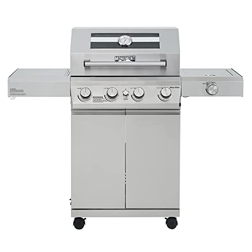 Monument Grills 4-Burner Propane Gas Grills with LED Controls