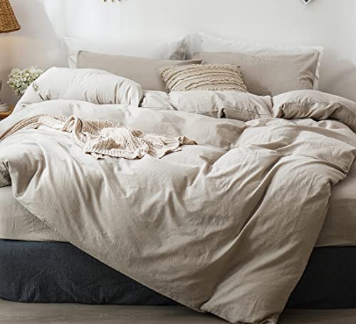 MooMee Bedding Linen Duvet Cover Set